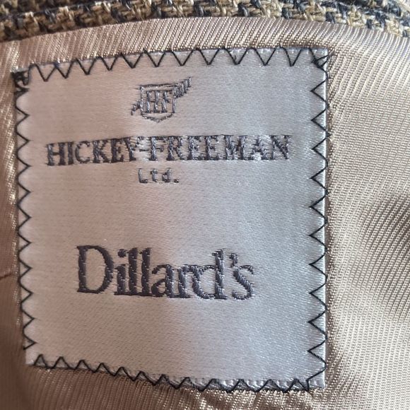 Vintage Mens Hickey Freeman Blazer Worsted Wool Silk & Cashmere blend Size 48L - Picture 6 of 10